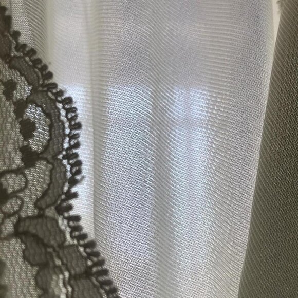 80s Ivory Lace Trim Maxi Slip - Picture 6 of 7